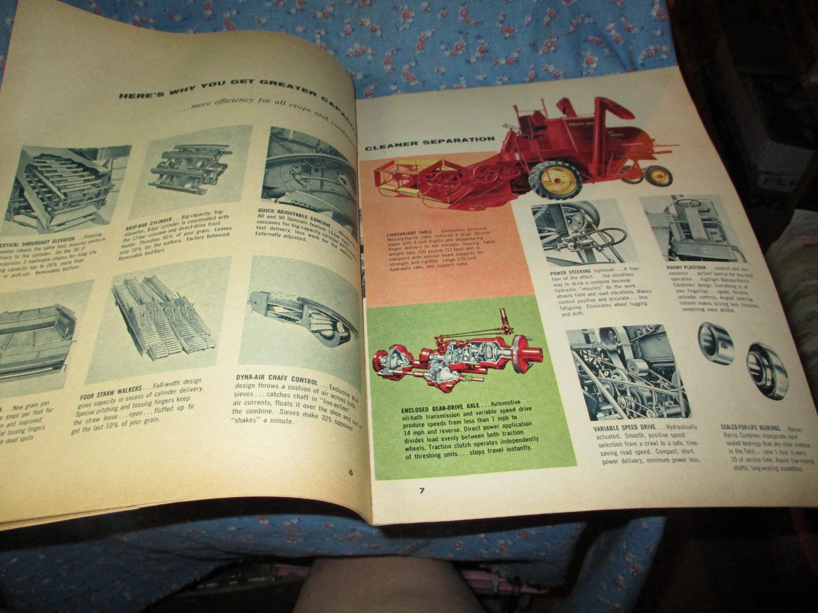 Massely-Harris Profit Maker Combines Pamphlet 24 Pg Schliefs Little City St Paul