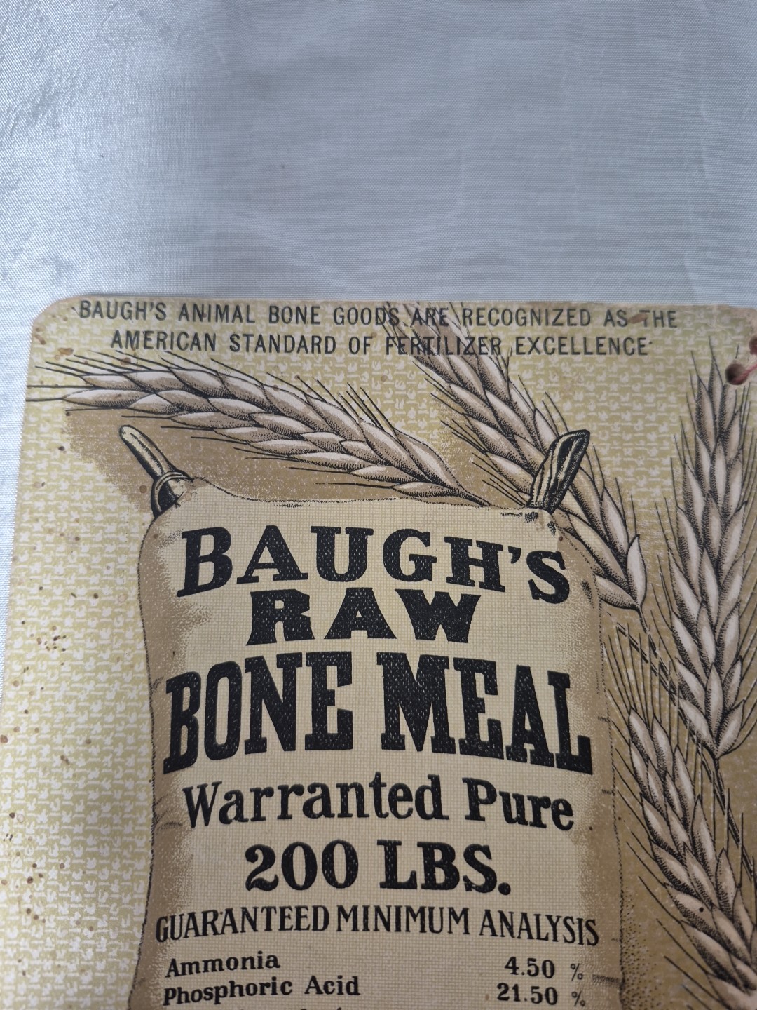 1908 Farmers Almanac Baugh Sons Co Fertilizers Agriculture Water Damage
