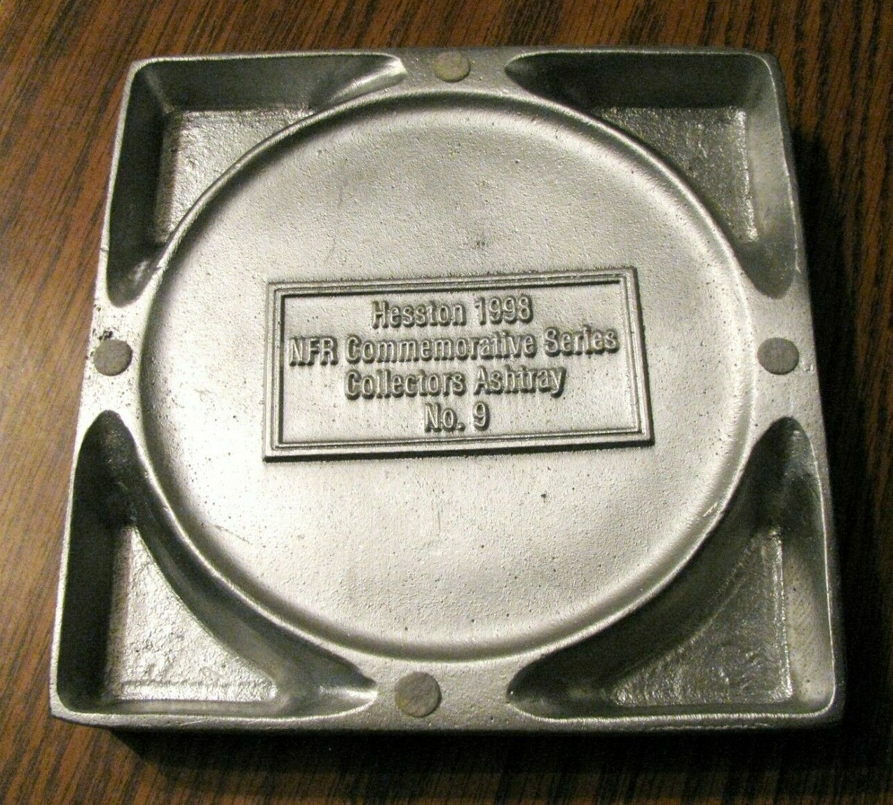 Agco Hesston NFR Rodeo BAREBACK RIDER 1998 Collector Ashtray #9 Commemorative