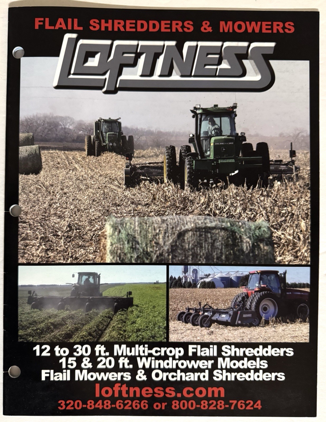 Loftness Flail Shredders And Mowers 2009 Dealer Catalog Brochure Agriculture