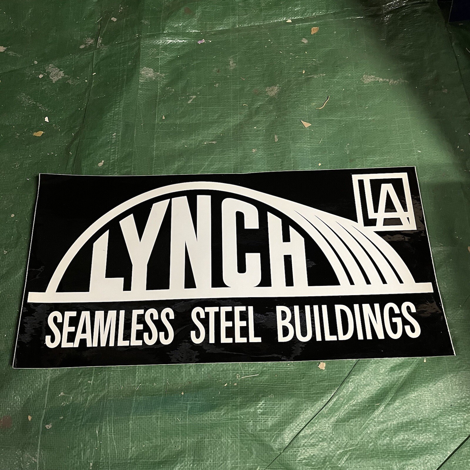 Vintage Lynch Seamless Steel Buildings – Sticker Decal 12”x24”