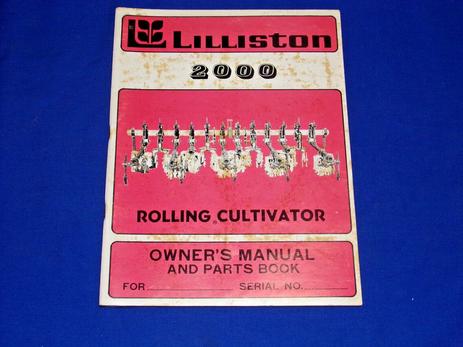 Vintage 1969 LILLISTON-2000 Rolling Cultivator Owner&rsquo;s Manual & Parts Book