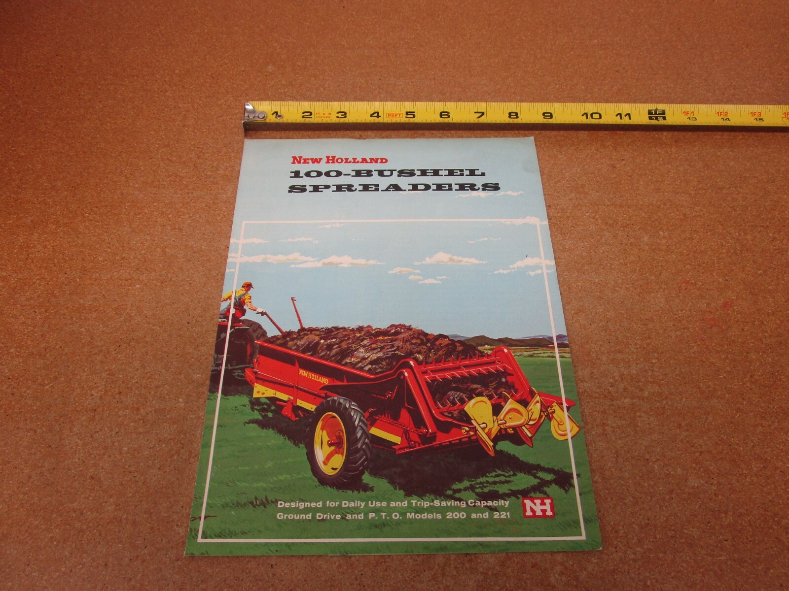 New Holland Manure spreader sales brochure 100 bushel 2122-200-221-1257 R
