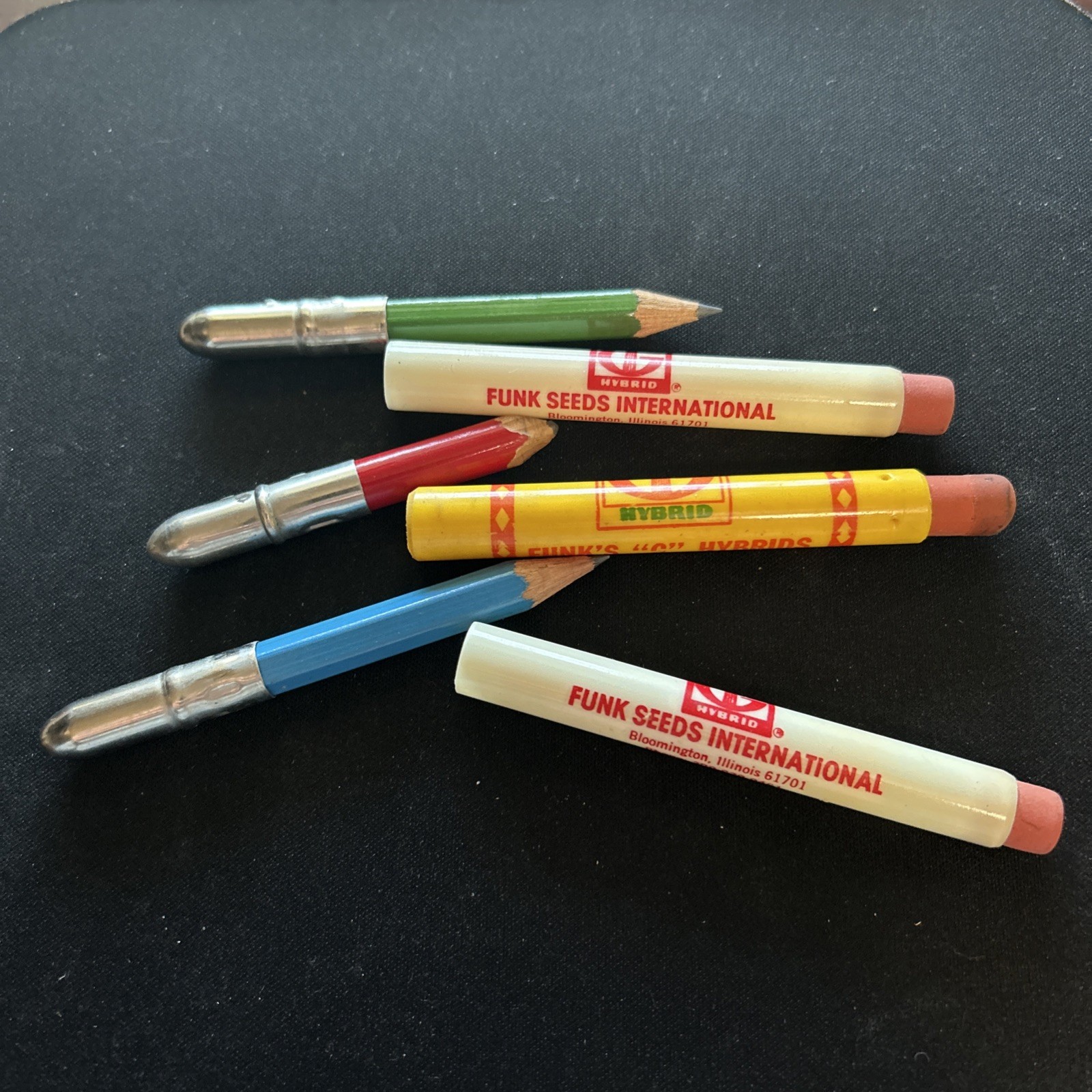 Lot Of 3 Funk&rsquo;s G Hybrid Bloomington, Illinois Bullet Pencils