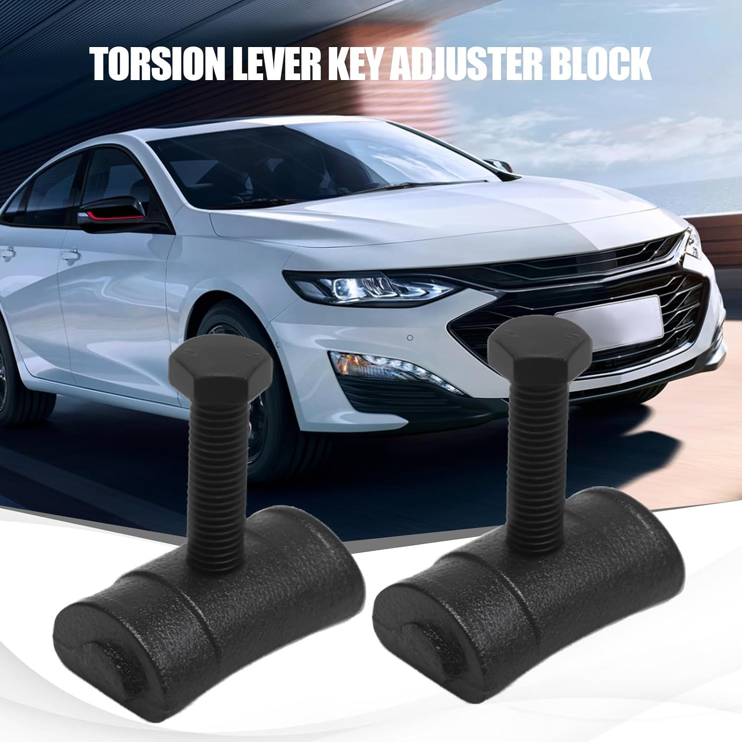 2Pcs Torsion Bar Key Adjuster Block Nuts with Bolts, Replacement