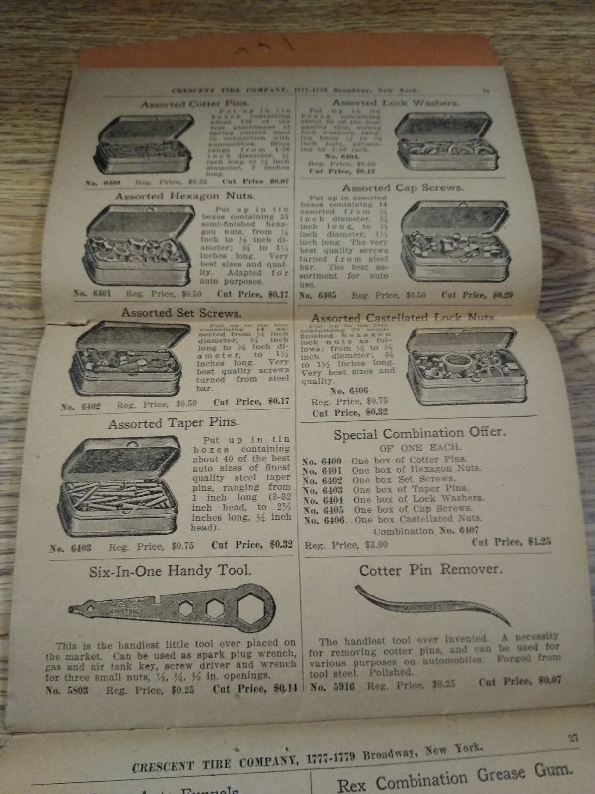 1912? Crescent Tire & Supplies Tires & Tubes Pricing Features Sales Mailer