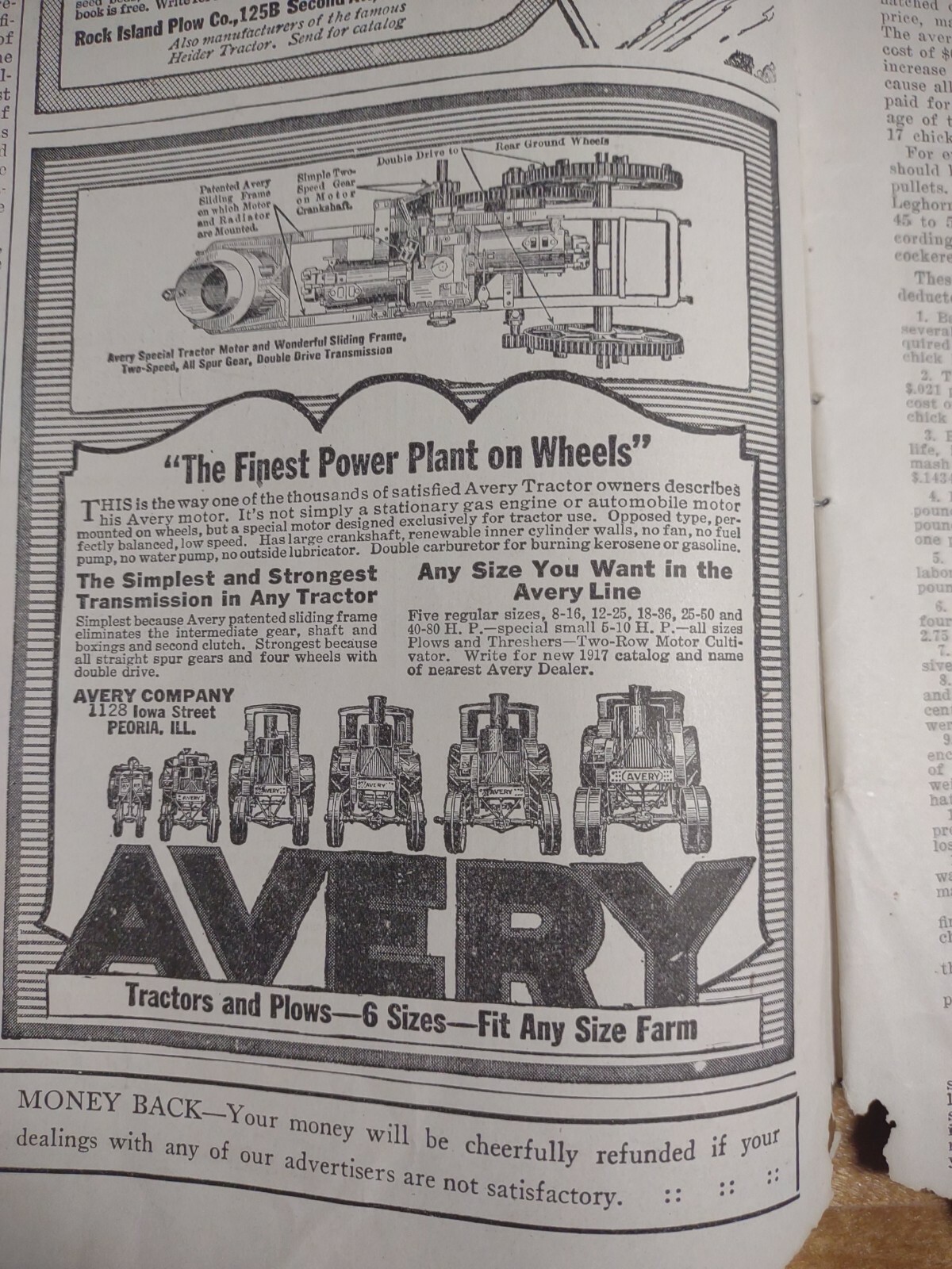 The Farmers Review February 3rd 1917 Weekly Magazine John Deere -Rock island ads