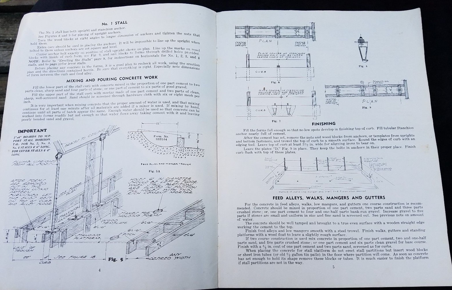 1951 Directions for Erecting James Stalls James Mfg Co Mt Joy Fort Atkinson Farm