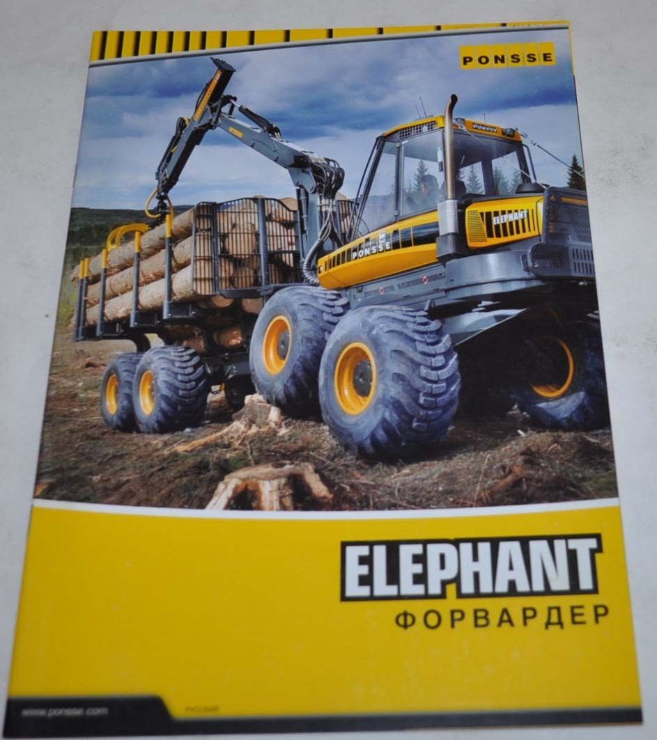 Ponsse Elephant Forwarder Logging Brochure Prospekt