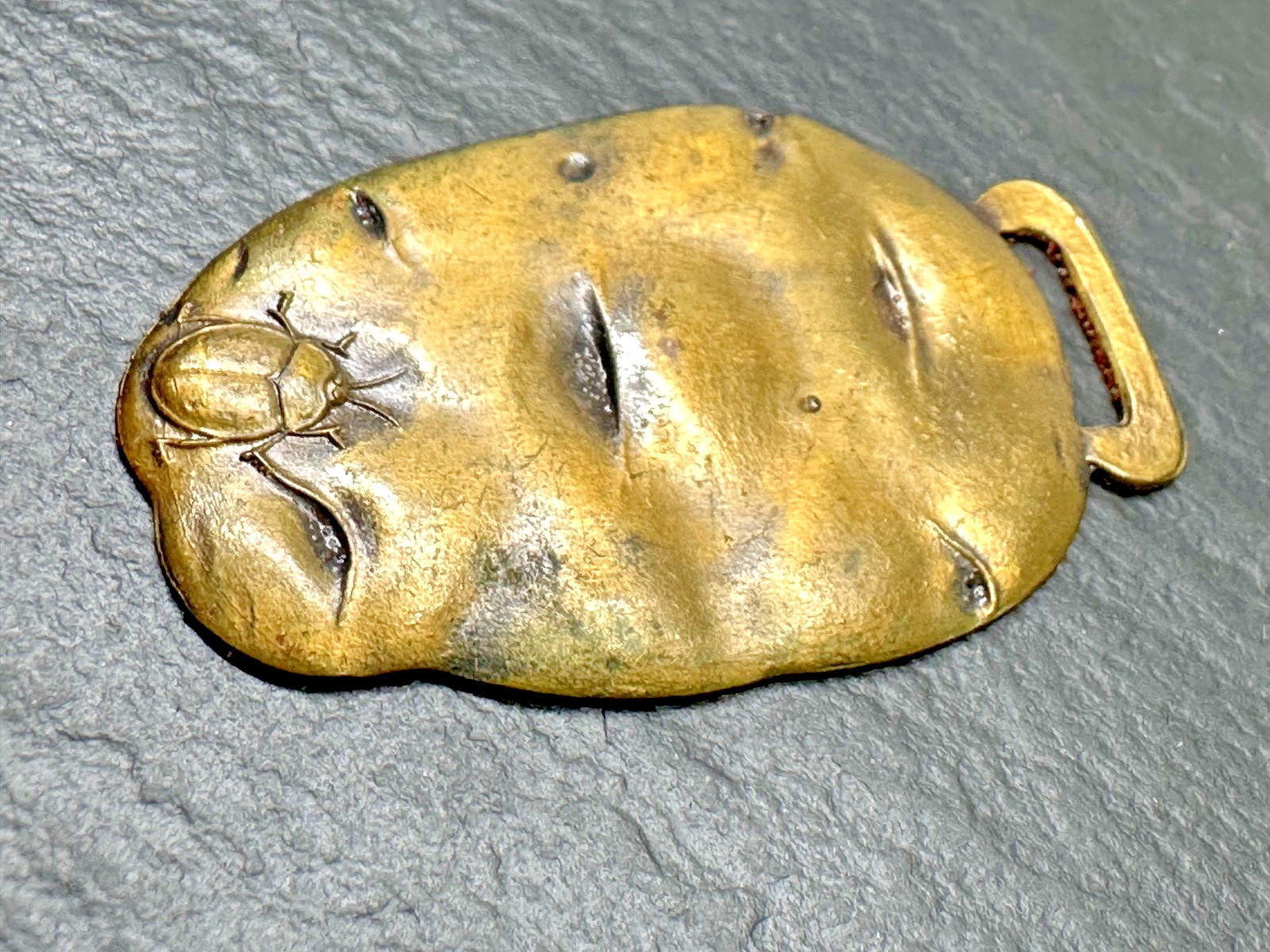 VINTAGE IRON AGE POTATO MACHINERY « THE POTATO » WATCH FOB WITHOUT ADVERT N809