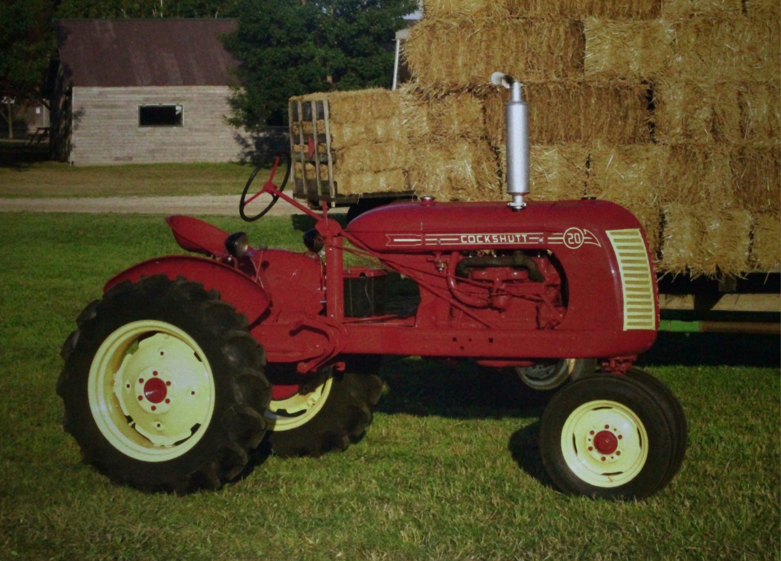 Cockshutt Tractor Vintage Picture Wall Art Country Hay Farm Decor