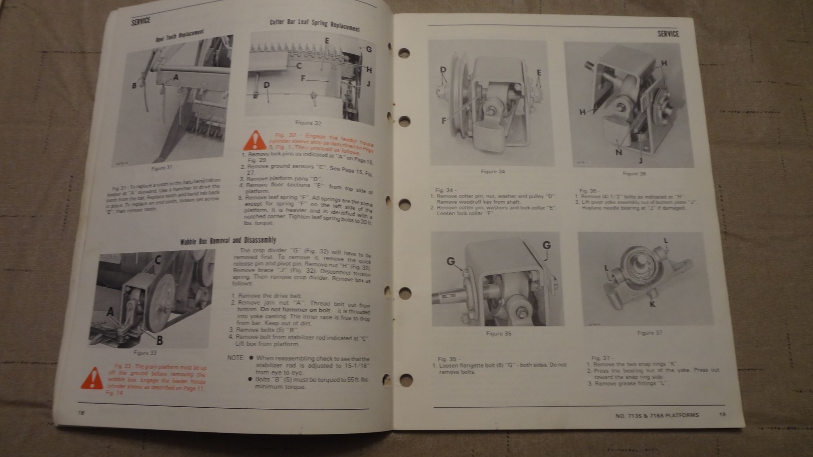 New Idea 713S 716S Grain Head Operator&rsquo;s Manual US-191
