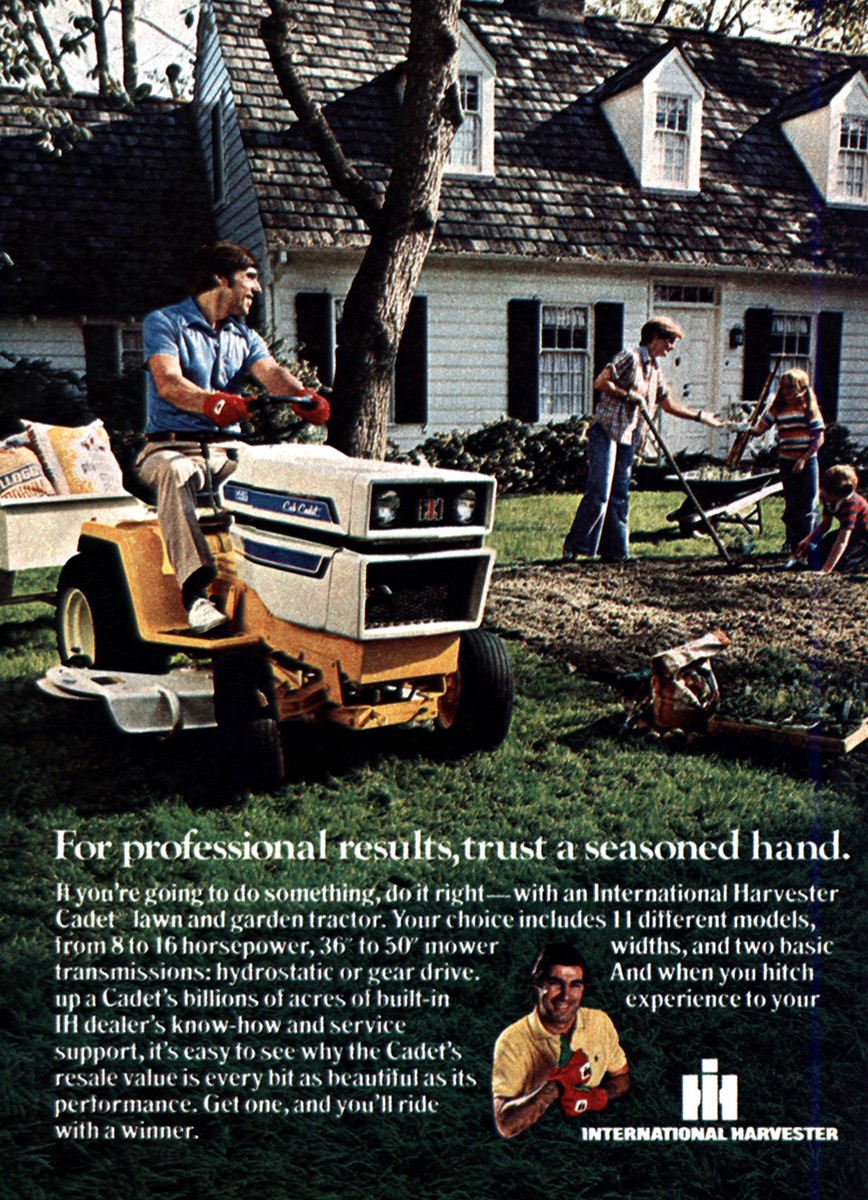 1979 International Harvester Cadet Tractor: Pro Results Vintage Print Ad