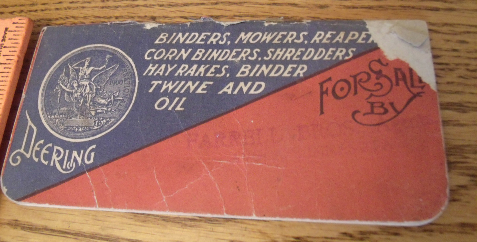 1904 Deering Pocket Memoranda Pre International Harvester Advertiser Corn Binder