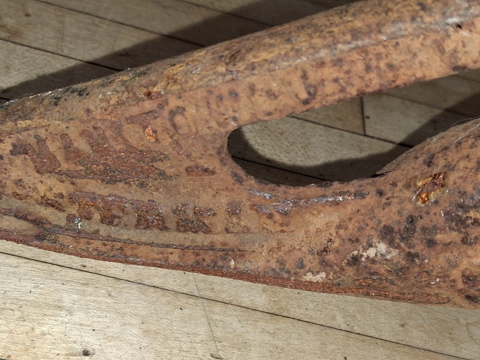 W Gatermann Mfg Crop Lifter Plow Point Manitowoc WI Farm Implement Antique