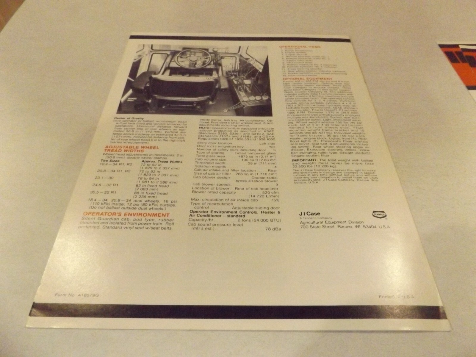 4-pc. CASE 2870, 4490, 4690, 4890, LIT # A90176J, A18579G,A18679G,A18779G