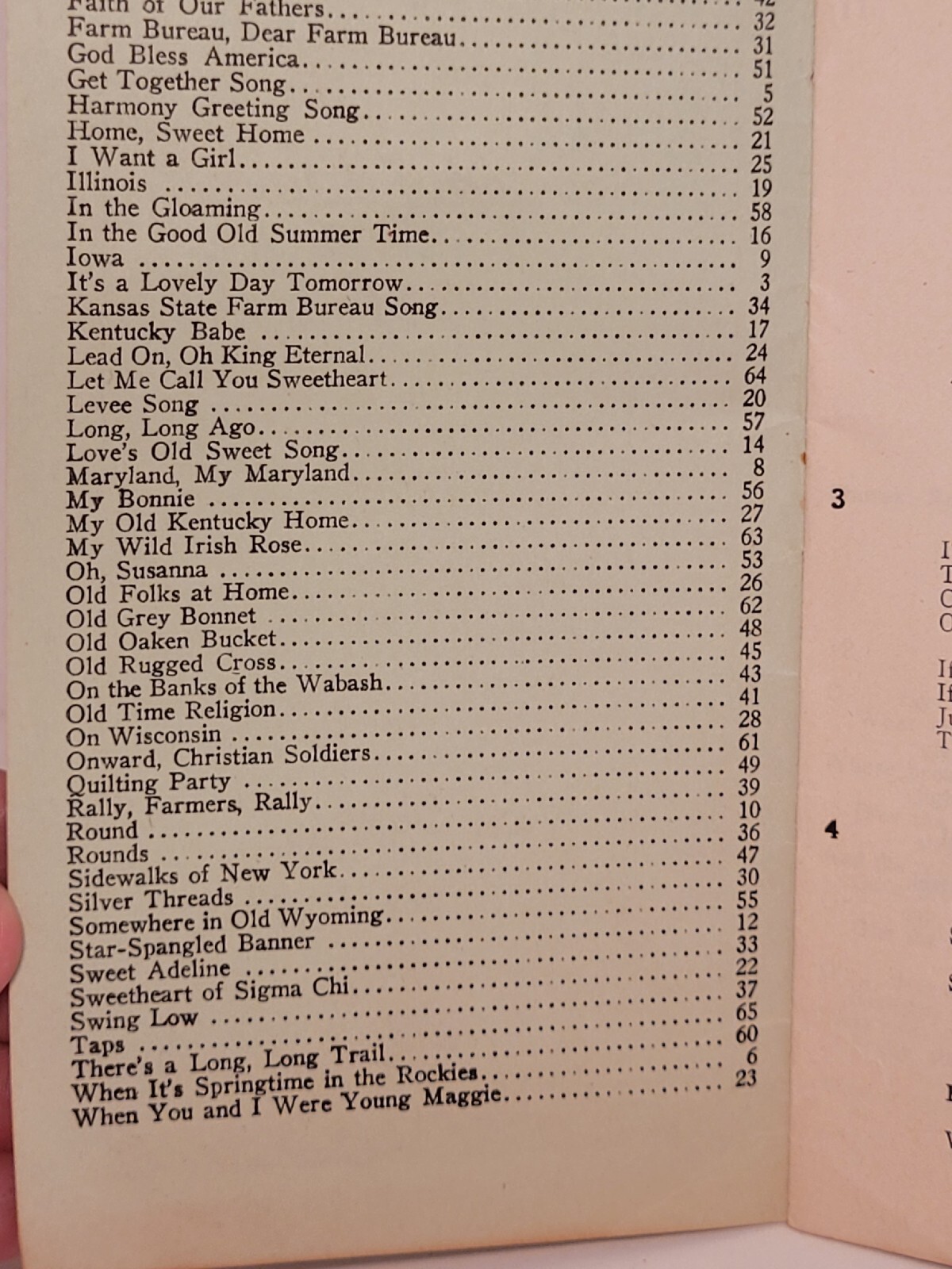 American Farm Bureau Federation 1951 Convention Songs Brochure Vintage Insurance