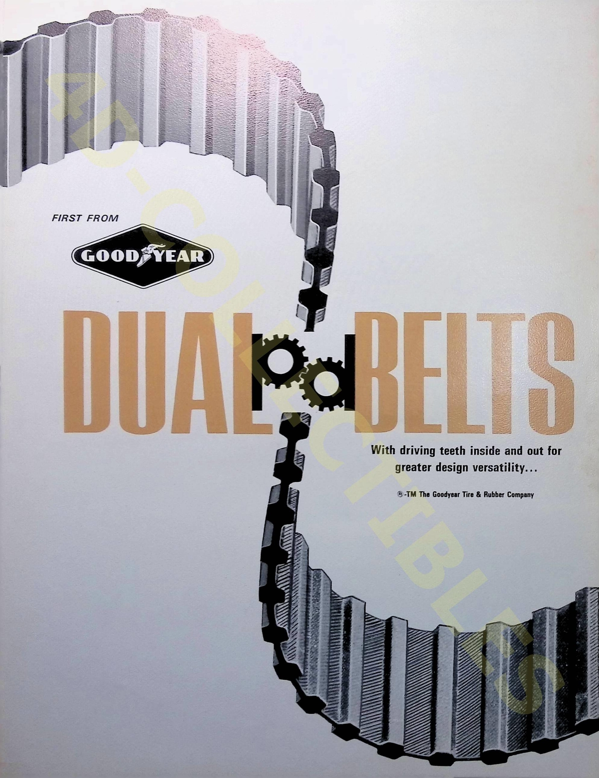 Vintage Farm Brochure 1960s Goodyear Dual Belts
