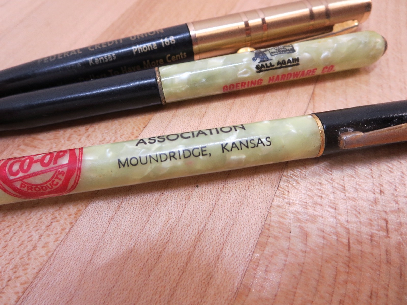 Vintage Mechanical Pencil Lot Goering Hardware Moundridge Kansas NICE!!