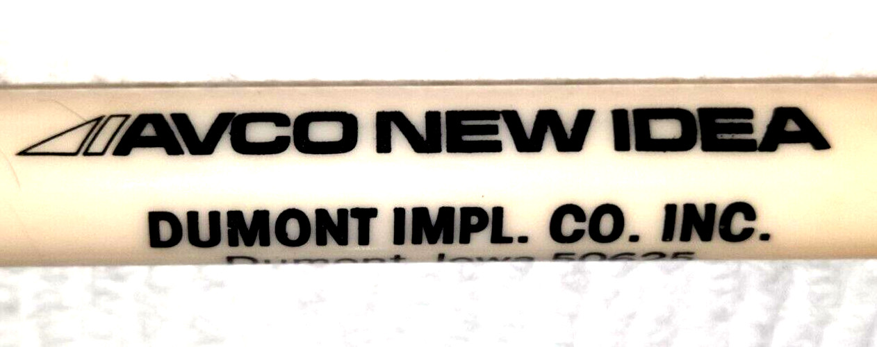 « AVCO NEW IDEA * Dumont Impl. Co. Inc. * Dumont, Iowa » Bullet Pencil