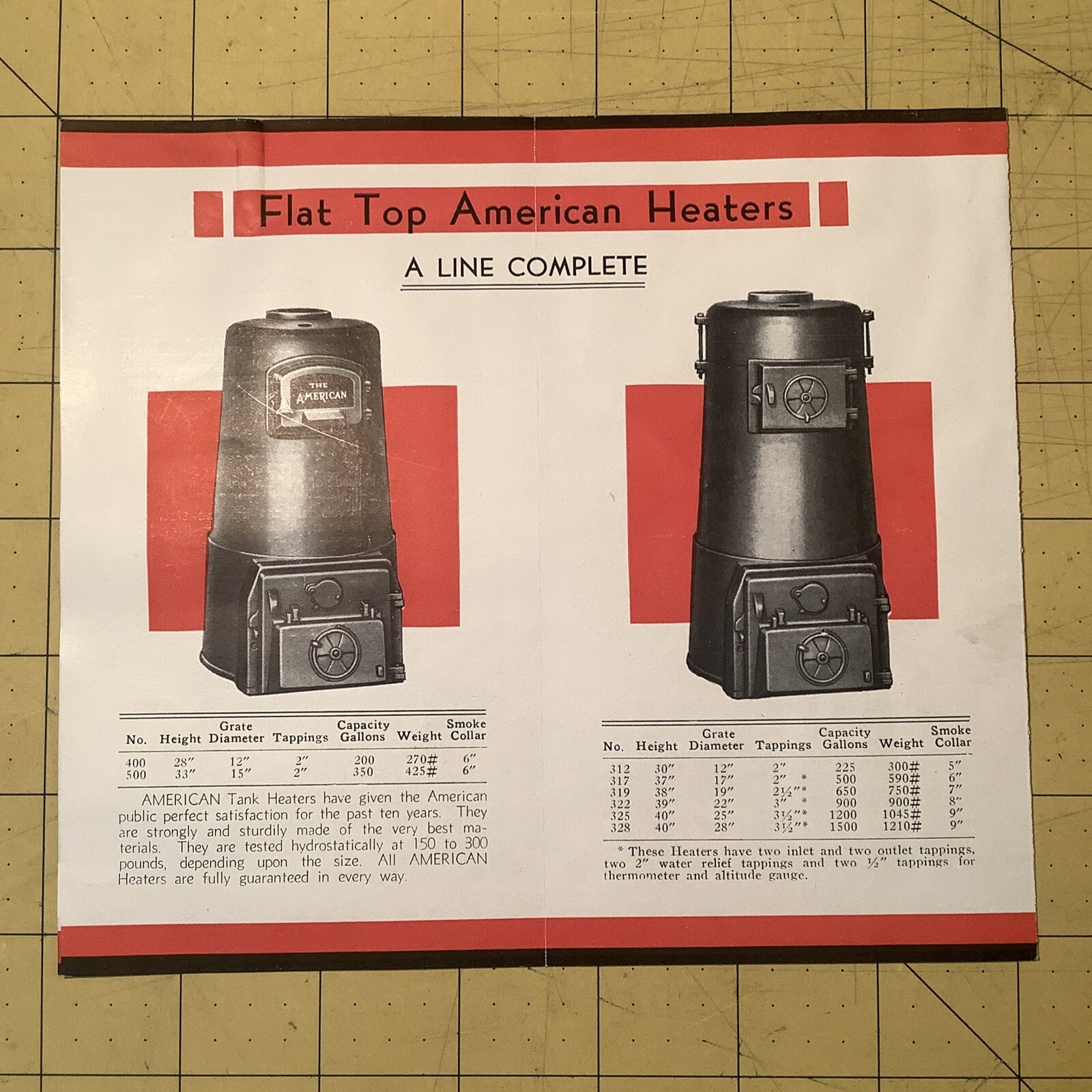 Set Of Two Vintage Brochure + Letter￼ American Boiler￼￼ & Foundry Co. INV-P0539