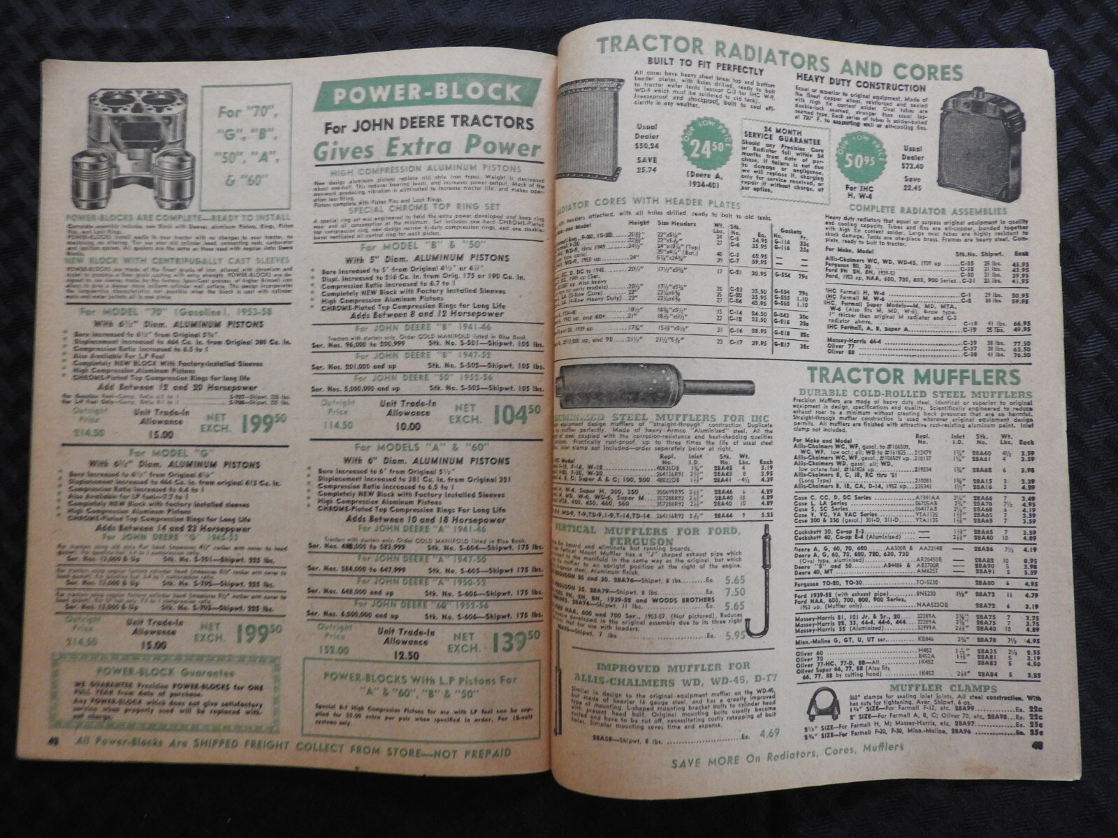 Tractor Supply Company 1961 Parts Catalog Case Ford John Deere MF IH AC Oliver