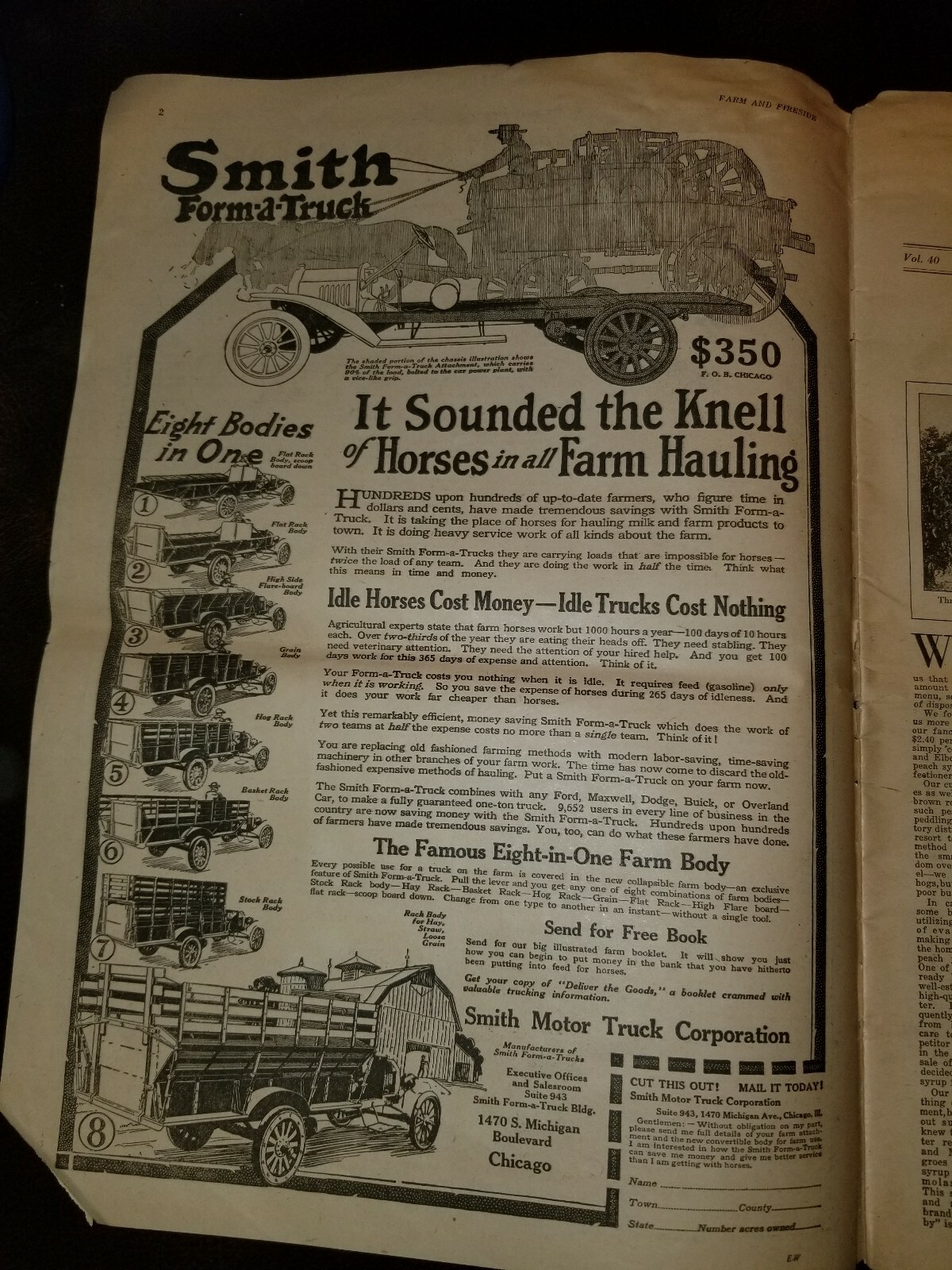 FARM and FIRESIDE The National Farm Paper 1917