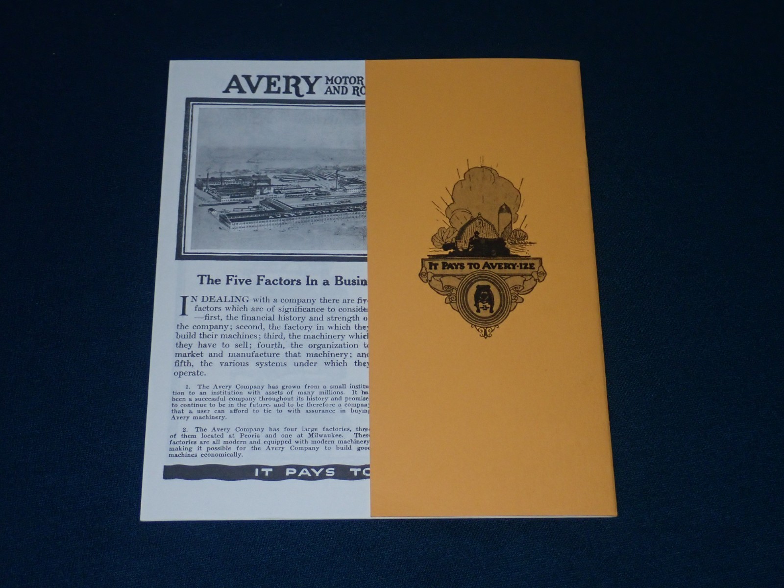 1923 Avery Tractors Brochure, The 1923 Avery Line