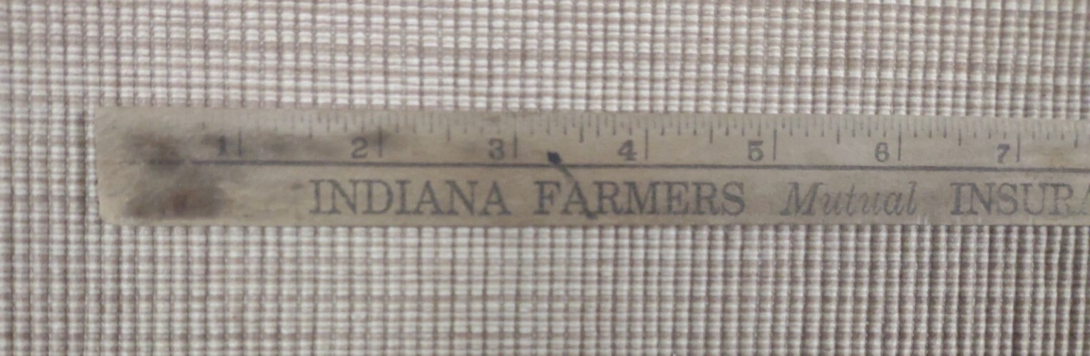 Oxford indiana G.R. Simmons Agency Ruler Phone # 83 Indiana Farmers Mutual Ins.