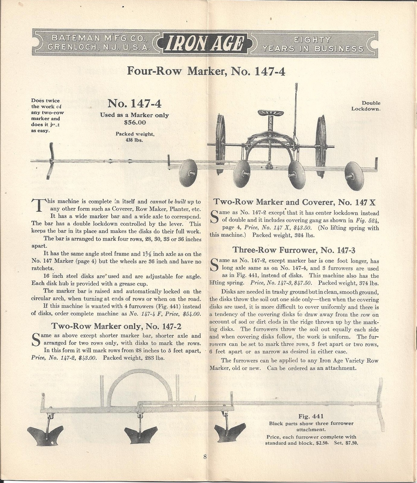 Iron Age Farming Implements Sales Brochure c1917 ~ Truckers Variety Machine