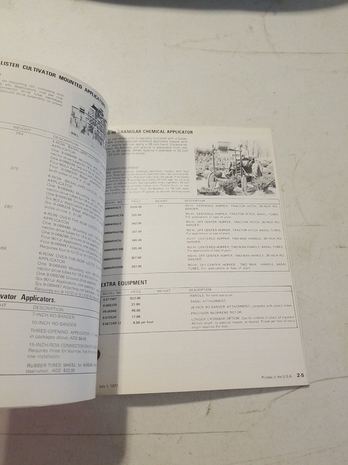 Original 1977-78 GANDY Farm Equipment Catalog Price List Brochure