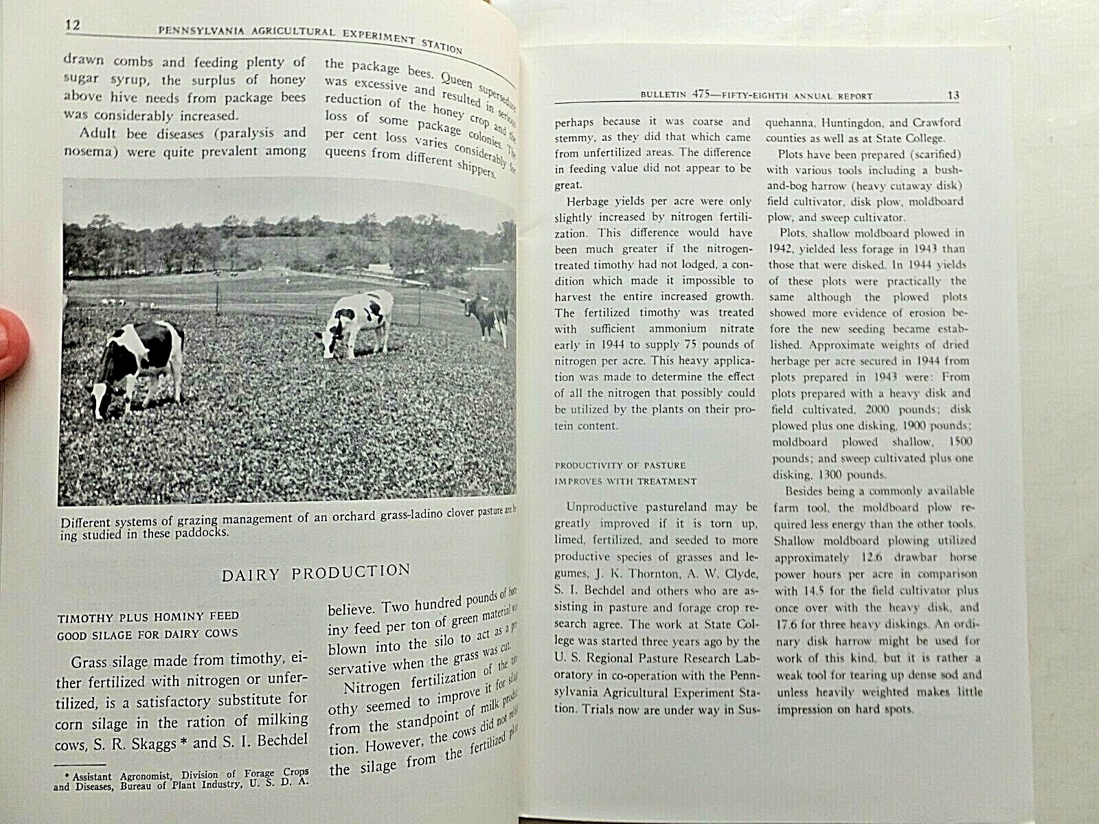 Science for the Farmer. 1945 Penn State Ag. Experimental Station Report.