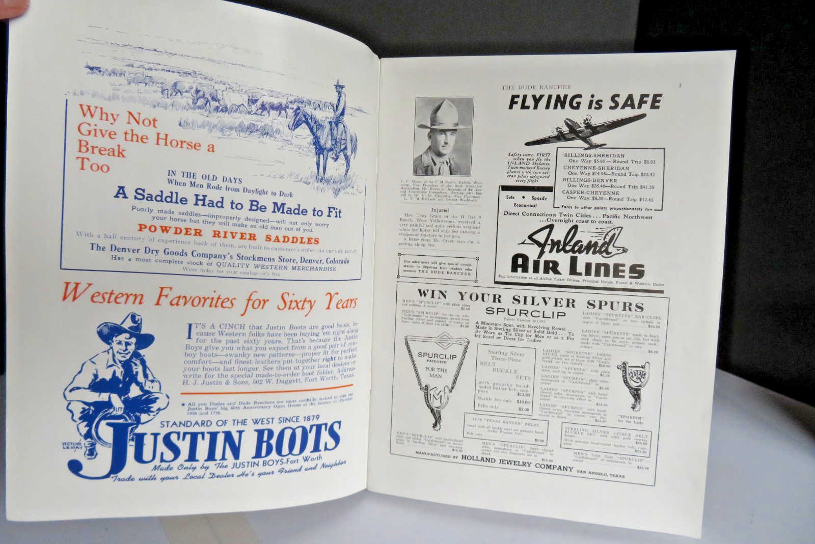 1939 VINTAGE The Dude Rancher® October Quarterly Convention Program Casper, WY