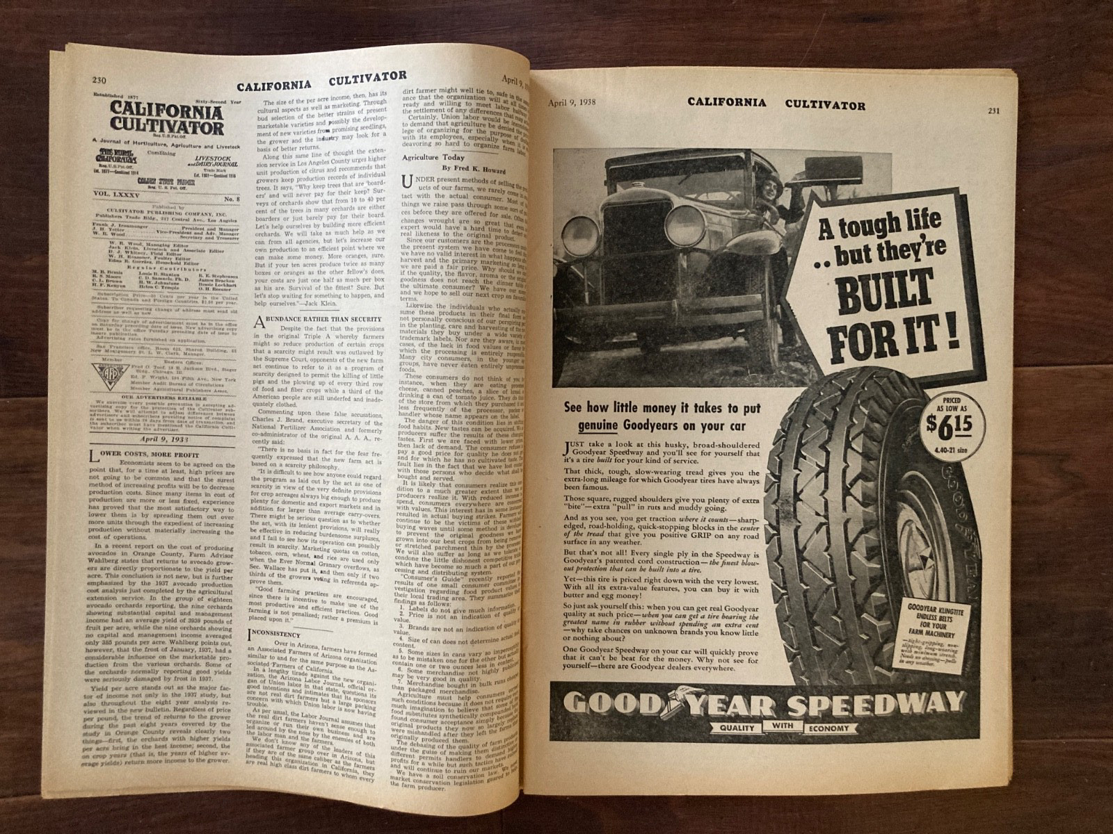 California Cultivator Agricultural Newspaper 1938 Biweekly Lot of 18 VHTF