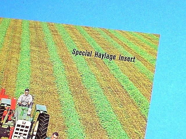 VTG 1968 SPERRY RAND NEW HOLLAND HAYLINER BALER 285 BROCHURE PLUS HAYLAGE INSERT