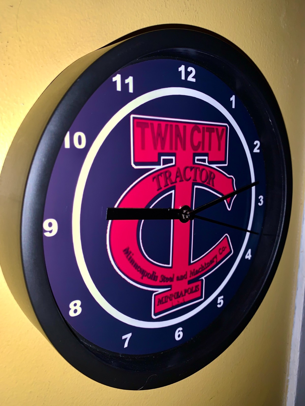 Twin City Tractor Minneapolis Minnesota Farm Barn Garage Man Cave Clock Sign