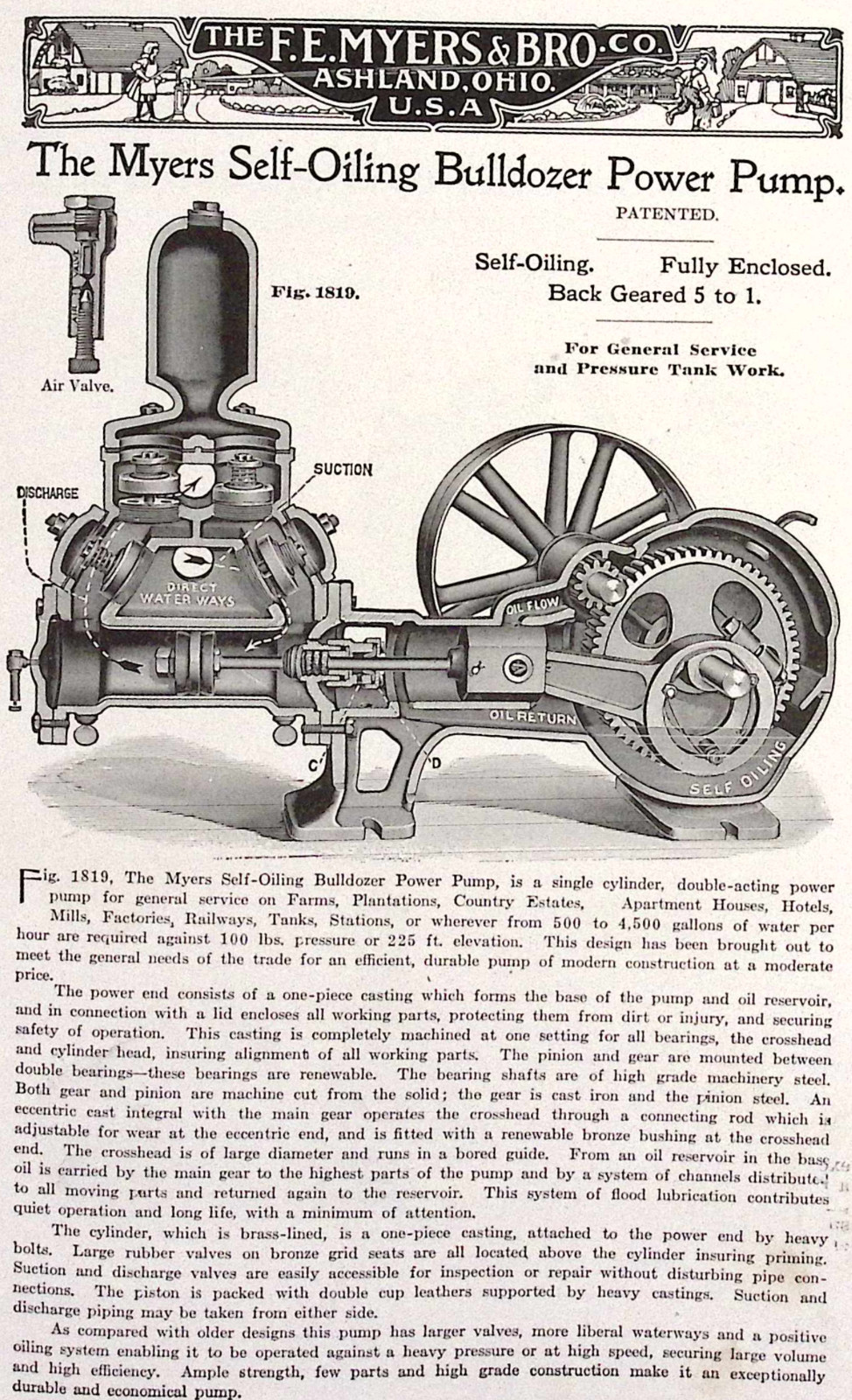 F E Myers & Bro Co Ashland OH Myers Pumps Catalog No. HP25