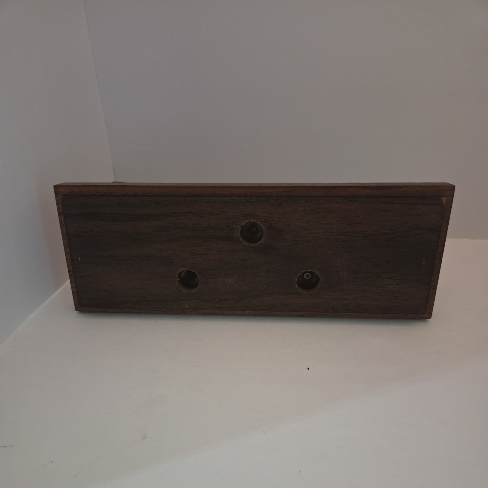 Vintage Brass Plow On Wooden Stand 10 Inches