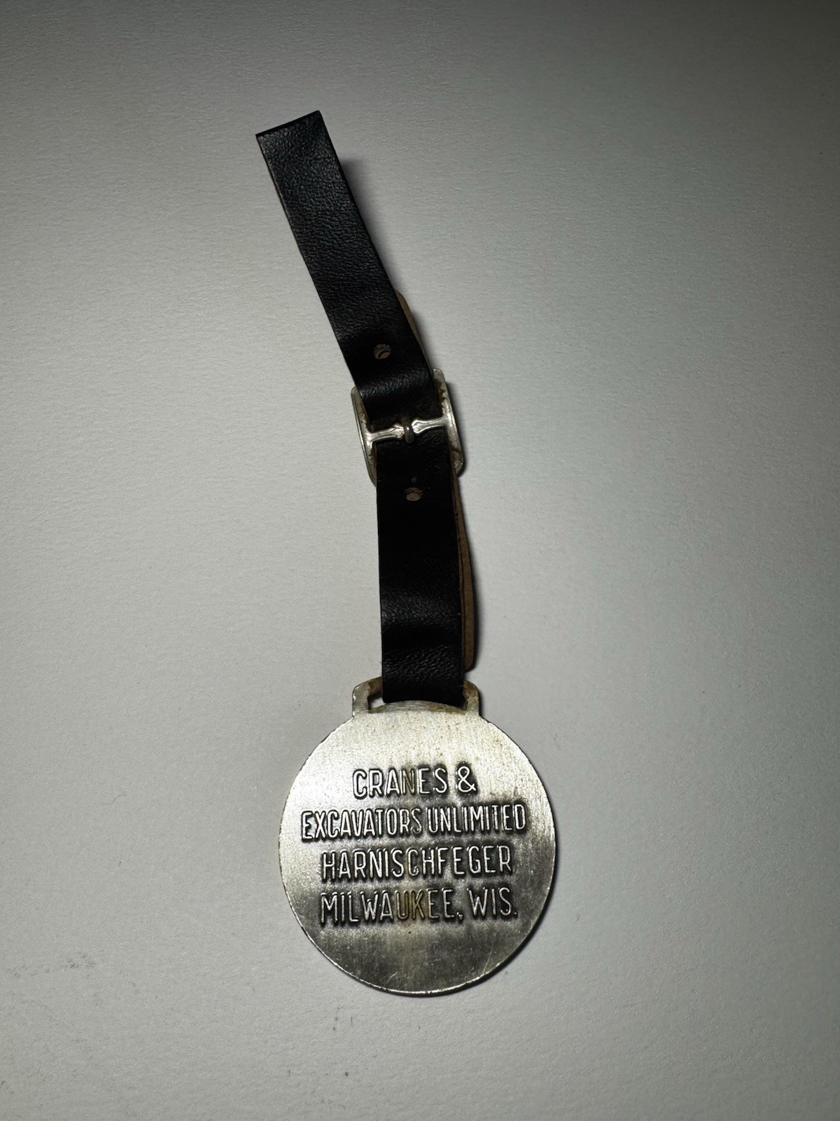 Vintage P&H Professional Operator – Harnischfeger Watch Fob With Leather Strap
