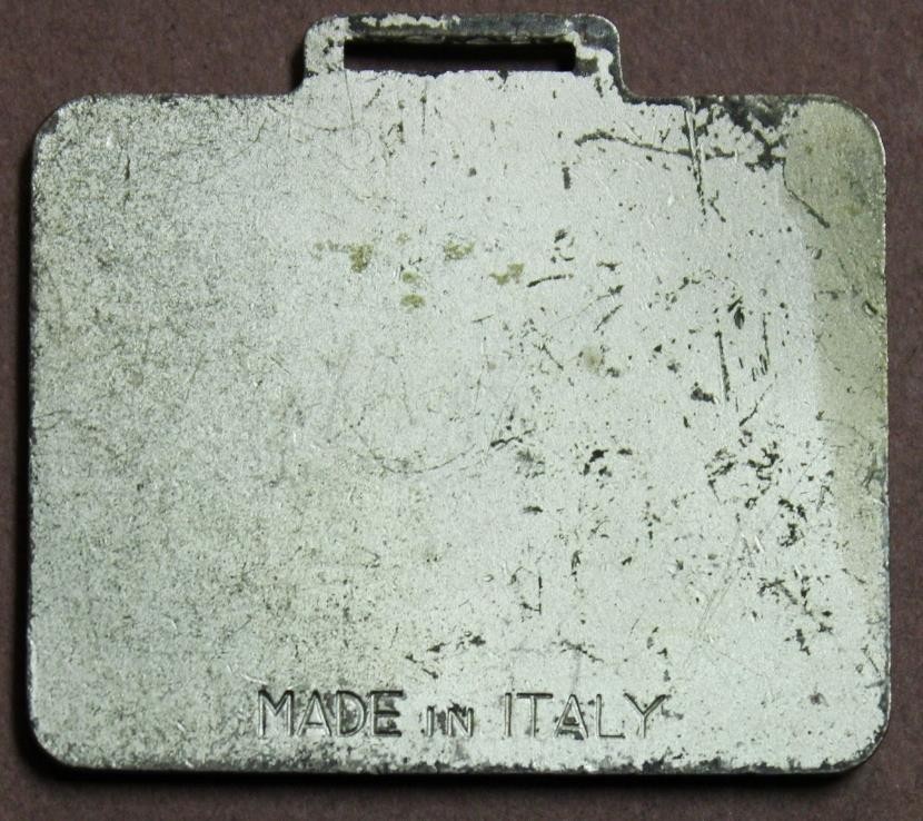 Michigan Wheeled Dozer Porcelain Watch Fob Made in Italy Shlf1A1-1
