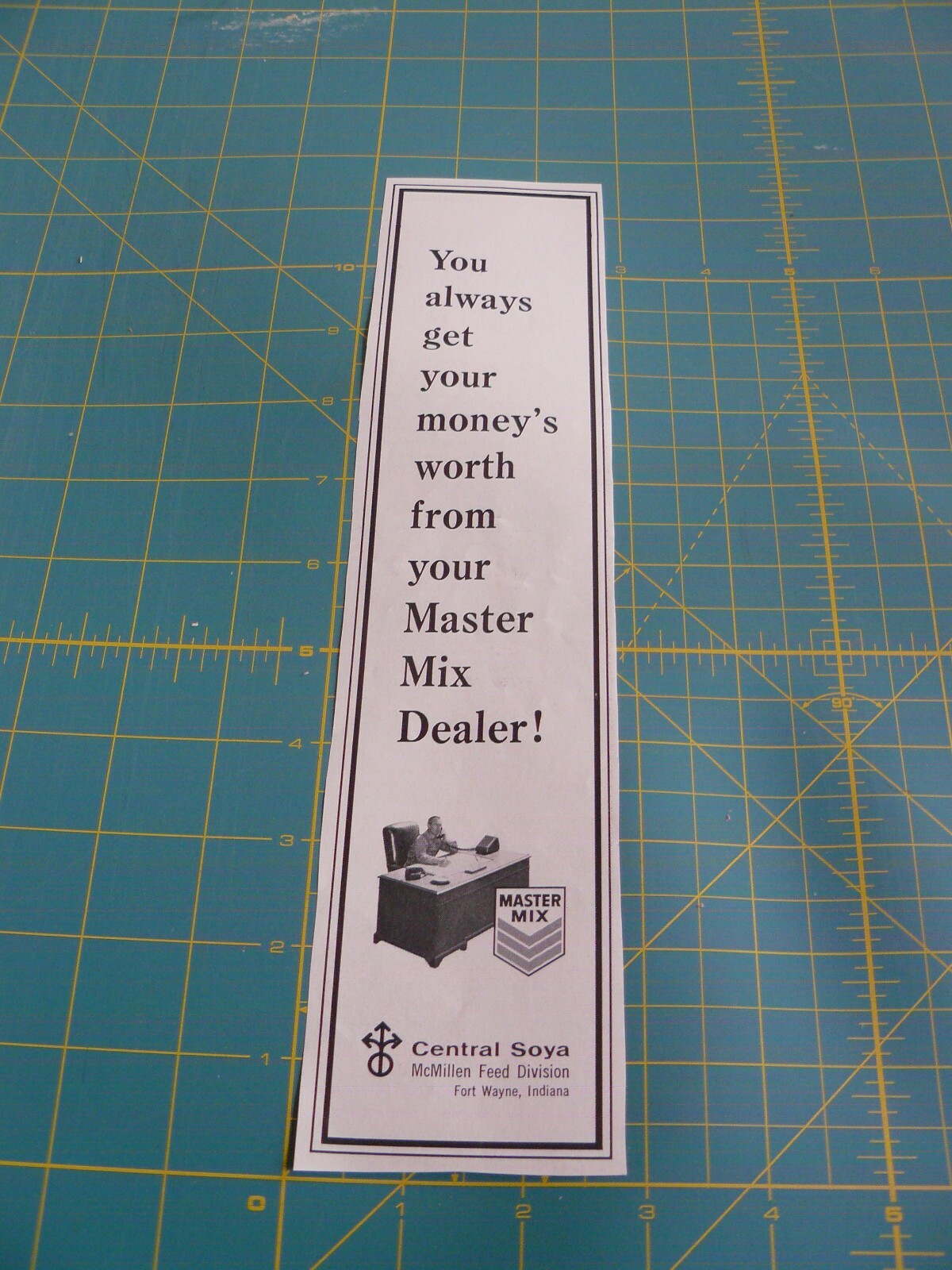 THE FARM QRTLY- SUMMER 1961 -ad- MASTER MIX DEALER / McMillen Feed Div/ Ft Wayne