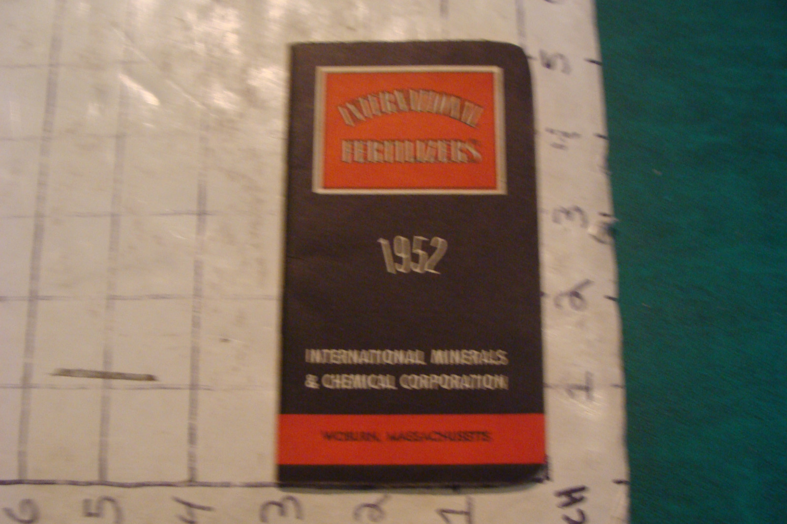 vintage booklet: unused 1952 INTERNATIONAL FERTILIZERS Notebook