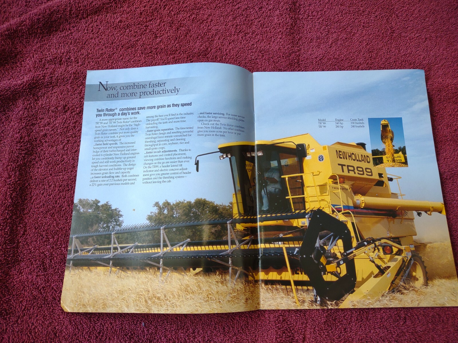 New Holland Brochure Tr89 Tr99. Advertising. Literature
