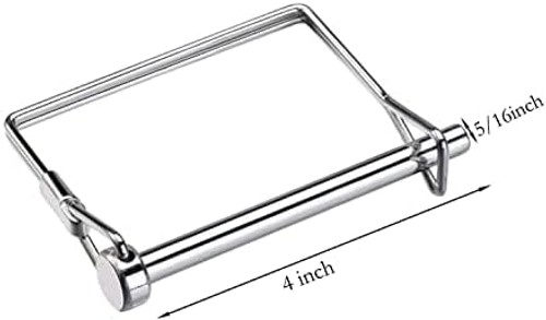 Sunnyway 10 Pack 5/16 Inch Trailer Coupler Pin Set 4 Inch Long Wire Lock Pin …
