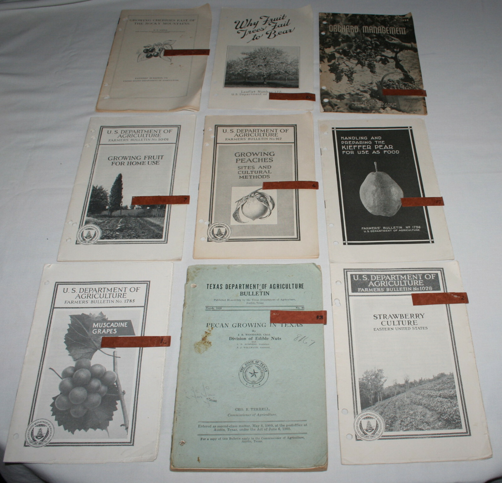 9 US Department of Agriculture lot of Farmer&rsquo;s Bulletin
