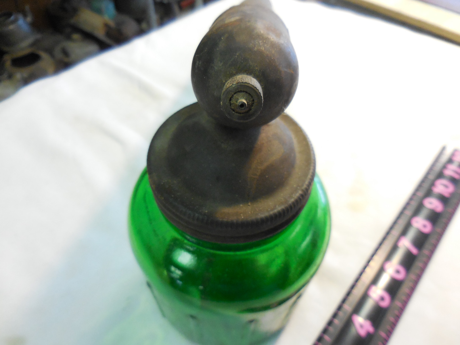 Vintage Brown&rsquo;s ? All Purpose Sprayer/Bug Sprayer w/Green Glass-WORKS
