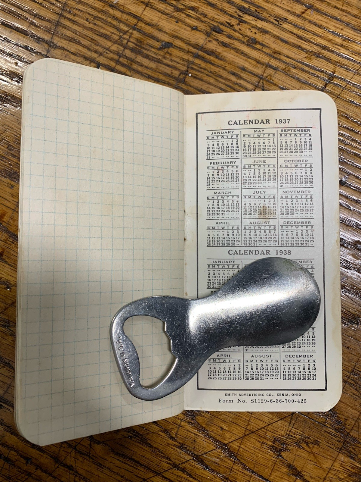 1937-1938 Plymouth Binder Twine – Advertising Pocket Calender Notebook