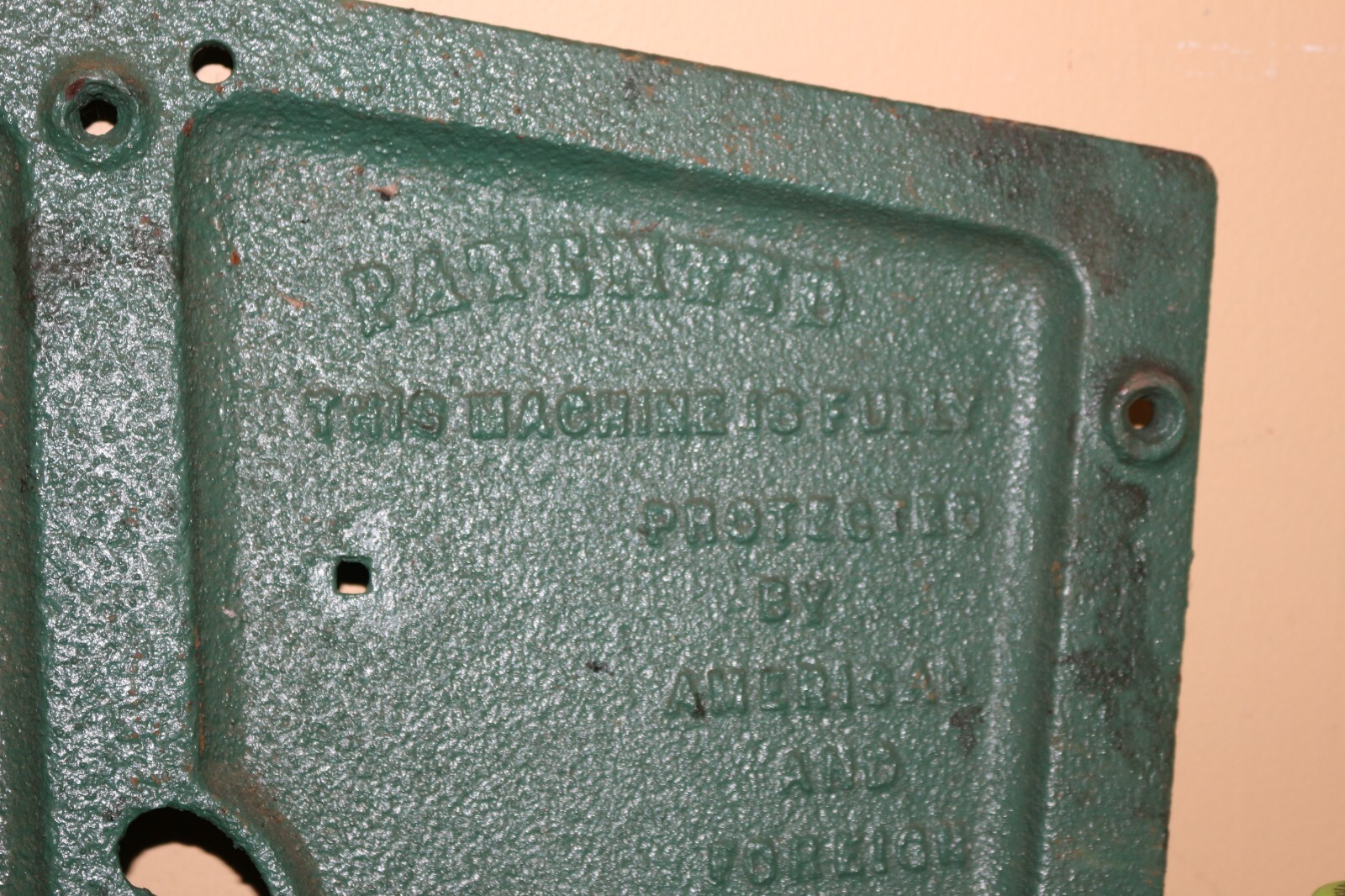 Antique Superior Grain Drill Corn Seed Planter Box End Cast Iron Farm Sign