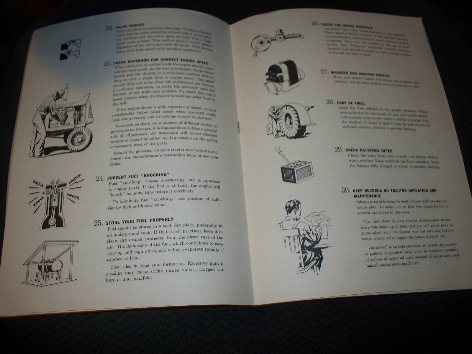 1940&rsquo;s WWII Wartime Tractor Maintenance & Tuneup Booklet From Ethyl Corporation