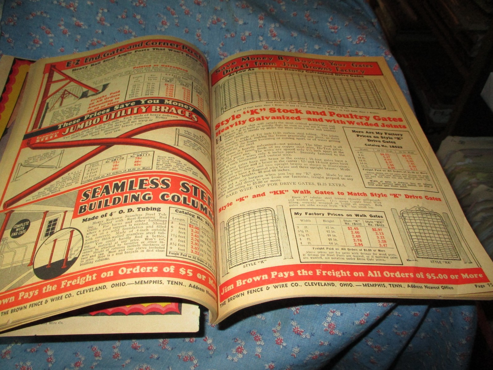 Catalog Jim Browns 1936 Bargain Book The Brown Fence & Wire Co Cleveland Memphis